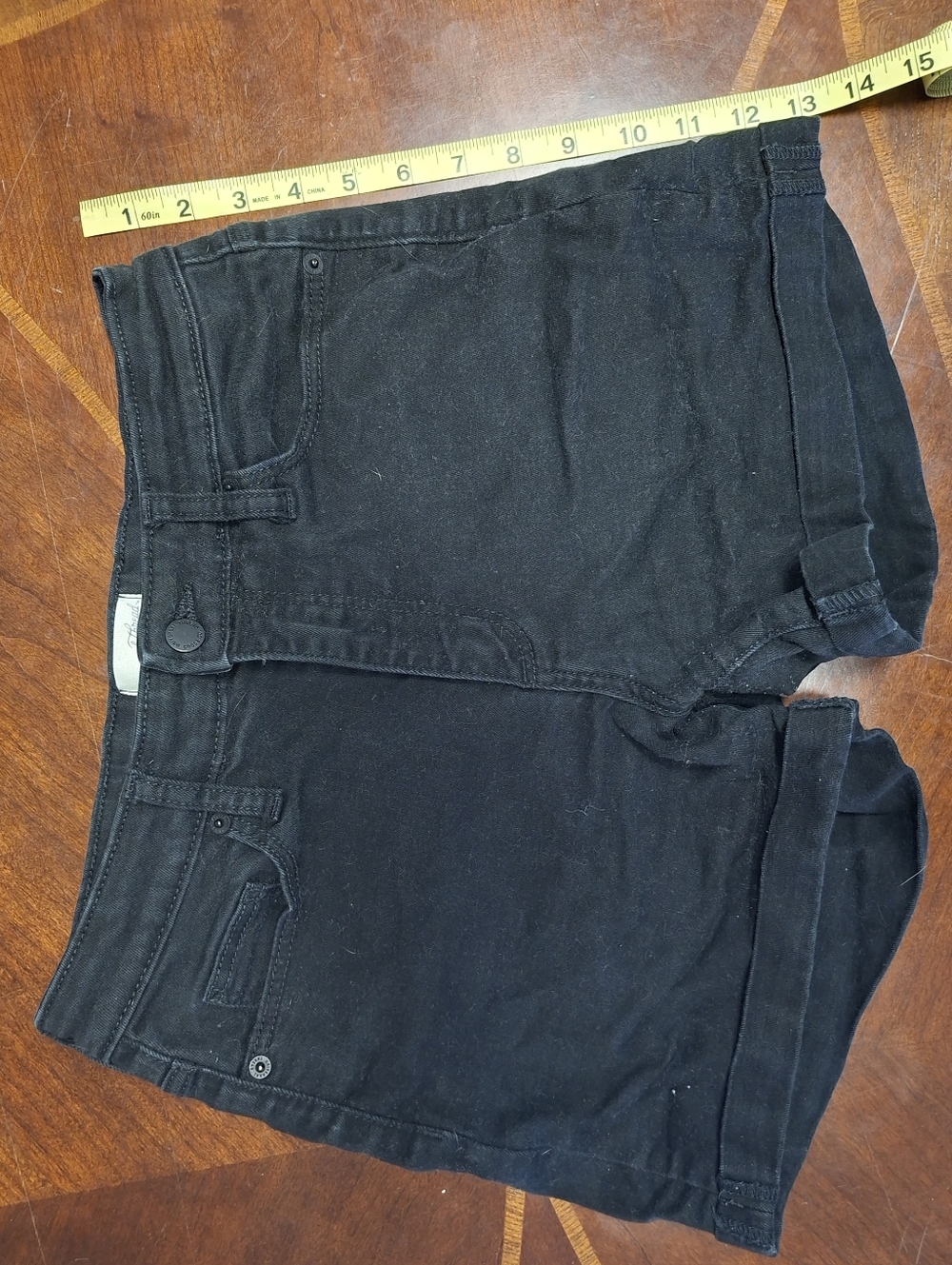 Universal Thread Black High-Rise Denim Shorts